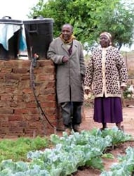 The Makombes saw their crops thrive using drip irrigation.