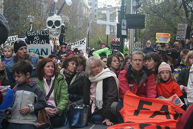 File:Climate Emergency Sitdown protest.jpg