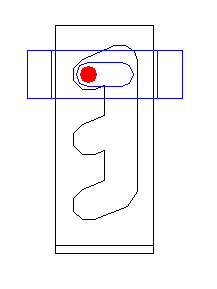 one side step groove straight