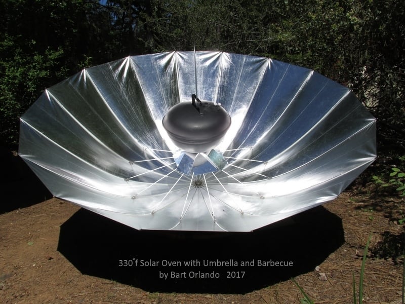 Solar Oven With Umbrella And Barbecue by Bart Orlando 2017.jpg