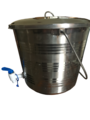 Finished metal bucket safe water storage prototype