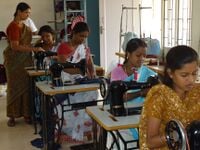 Fig 3: Women learning career skills. (heartforindia.org)