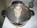 Heating borax mixture