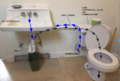 Sink to toilet greywater system Reduce freshwater use in toilet, by reusing the sink water for the toilet bowl.