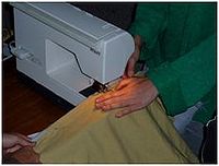 Figure 1: Tucking and Sewing Material