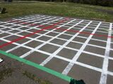 This "Zane Middle School Ooutdoor Math Classroom" is a project conducted by a group of Engineering 215 students from Cal Poly Humboldt in which they constructed a number line and grid system outdoors for students to use. Students can stand on certain points of the number line and grid to have outdoor math lessons. This can be recreated with chalk or with pen and paper at your own home.