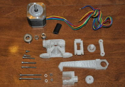 Extruder drive and spool holder materials