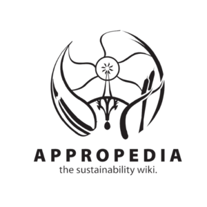 Black transparent Appropedia logo.png