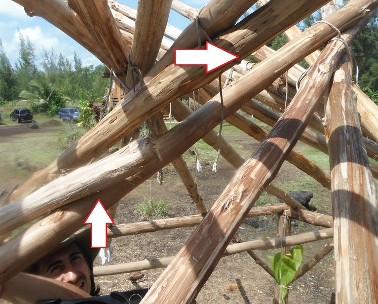 File:Reciprocal Roof Construction10 Fitting Last Rafter.jpg