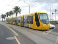 Trams, or "Light rail", can play an important intermediate role between trains and buses.