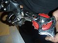 Figure 5-9: Bicycle derailleur with large red pulley
