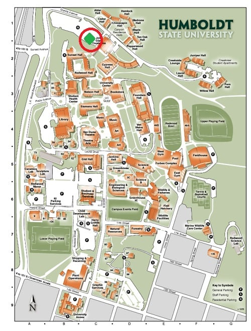 Humboldt State University Campus Map Oconto County Plat Map