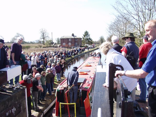 File:Opening another restored section of canal - geograph.org.uk.jpg