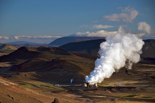 Flash steam system in Bjarnarflag, Iceland.