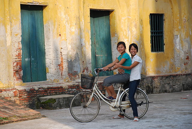 File:Girls on a Bicycle.JPG