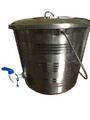 Finished metal bucket safe water storage prototype