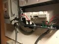 The internal wiring of the new system.