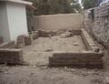 Fig:4 Finalmente! The walls have begun to be built!