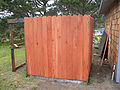 Fencing with nice redwood stain