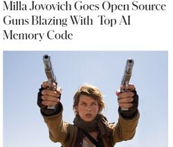 Milla Jovovich Goes Open Source Guns Blazing With Top AI Memory Code