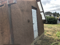 The paint on the door was pealing off