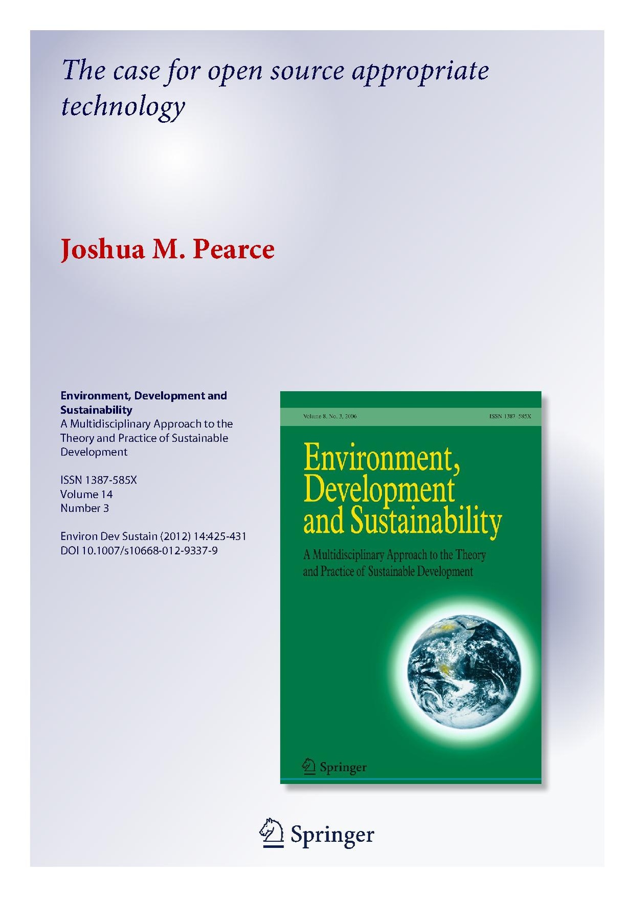 open source appropriate technology