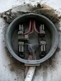 Fig 5: Wiring ready for a new utility meter.
