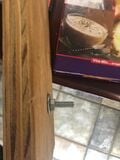 Nut and bolt attachment tested on scrap wood