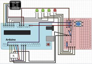 Schematic drawing of electrical system