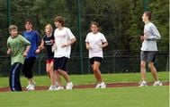 The "Measuring and Graphing Velocity Kinesthetic Activity" helps students learn to calculate and graph the average velocity of a group of students walking,jogging, or running at various speeds.