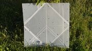 Simple Square Reduces the amount of unique connecting pieces needed to construct World Shelter's JAS Shelter