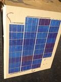 There is a red wire at the top and a black wire at the bottom. These are the "home run" wires that connect to the panel on its positive and negative end.