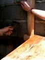 Fig. 4c: Hammering brace to wall