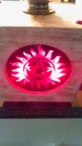 Kyle's Supernatural Themed Lamp Detail