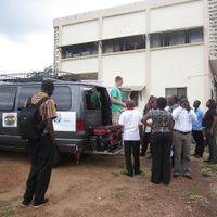 Presenting the Mobile Clinic in Ghana.