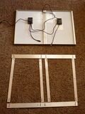 Fig.7-Two separate 4W solar panels ready to mount into custom frame.