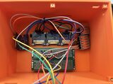 Internal top shell with the buttons and displays