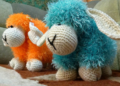 Crocheted toy sheep