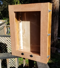Bulletin box mid-construction.