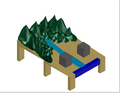 Figure-3: AutoCAD Drawing of Interactive Watershed model.