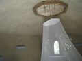 An airway in the roof allows for hot air to escape upwards. This is an important feature in Haiti's hot climate.