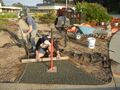 An alternative path material known as permeable concrete was utilized.