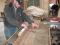 Cutting the plywood