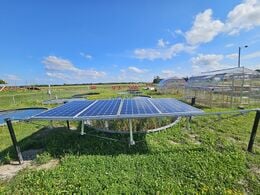 Experimental Validation of Tensegrity Solar Photovoltaic Racking