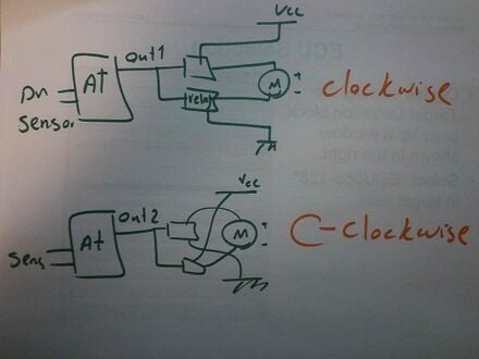 Schematic for driving motor