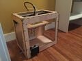 Laser cut 3D printer fully assembled.