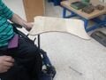 Wheelchair Table attached