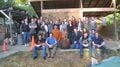 ENGR 305 class in front of CCAT's Greenshed