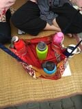 First prototype of the reusable cloth grocery bag.