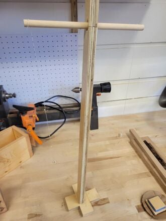Initial prototype for the cistern water level indicator.